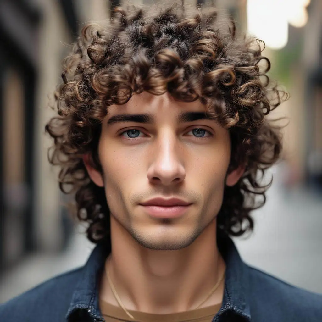 Medium Curly Hair MEN